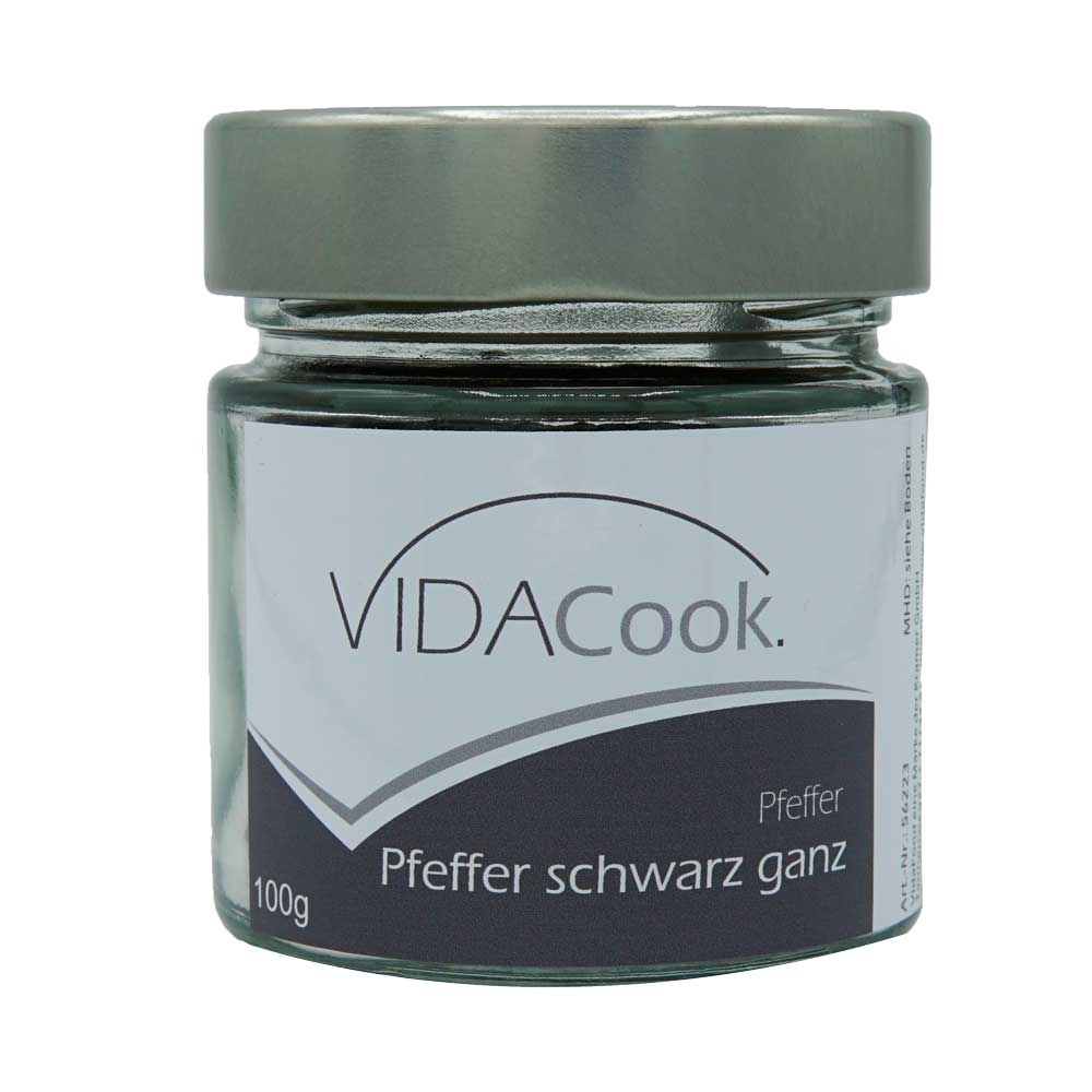 Pfeffer schwarz ganz 